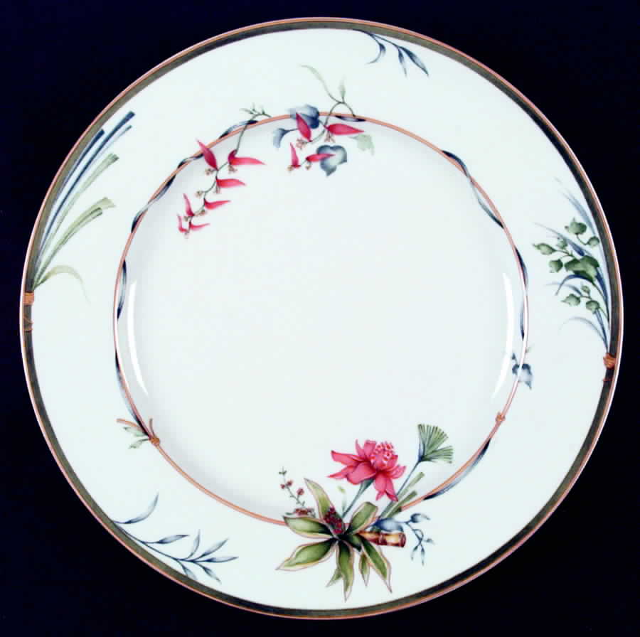 Roses of Porcelain Dinner Plate by Philippe Deshoulieres-1