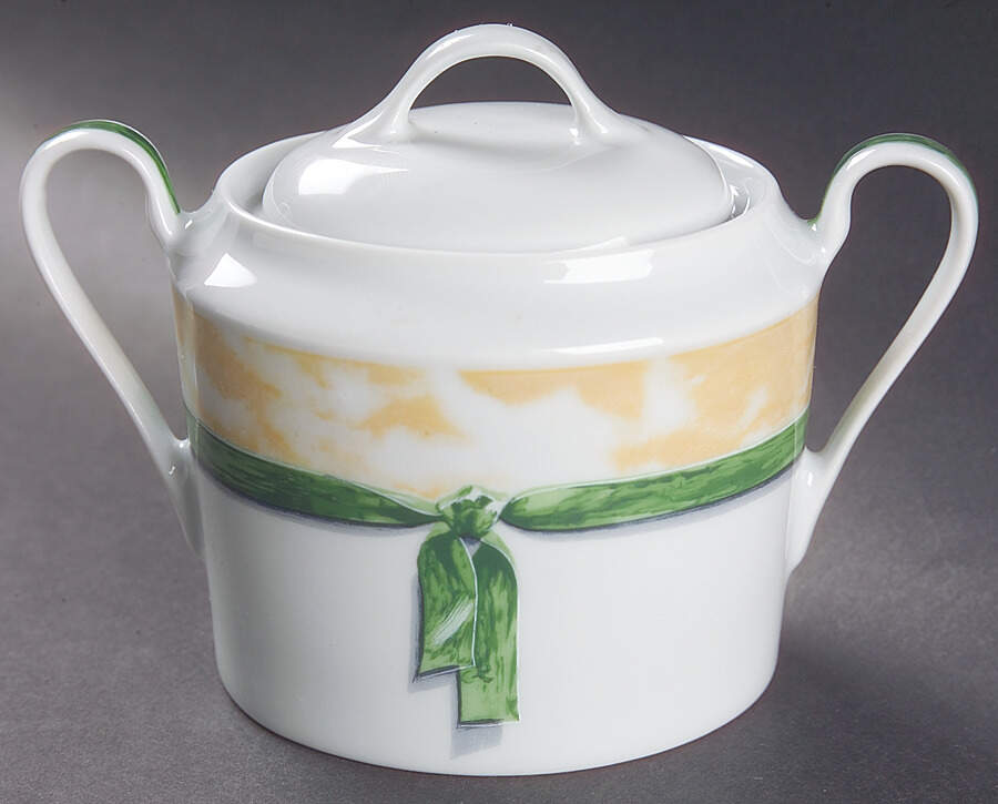 Ruban Sugar Bowl & Lid by Philippe Deshoulieres-1