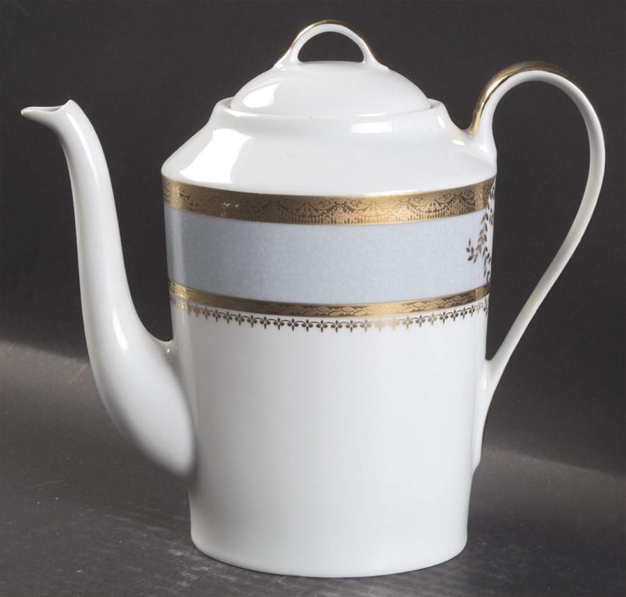 Samarcande Light Blue Coffee Pot & Lid by Philippe Deshoulieres-1
