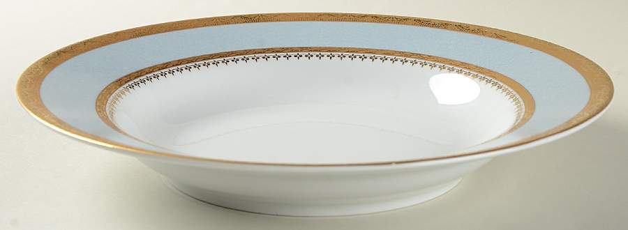 Samarcande Light Blue 10" Individual Pasta Bowl by Philippe Deshoulieres-1
