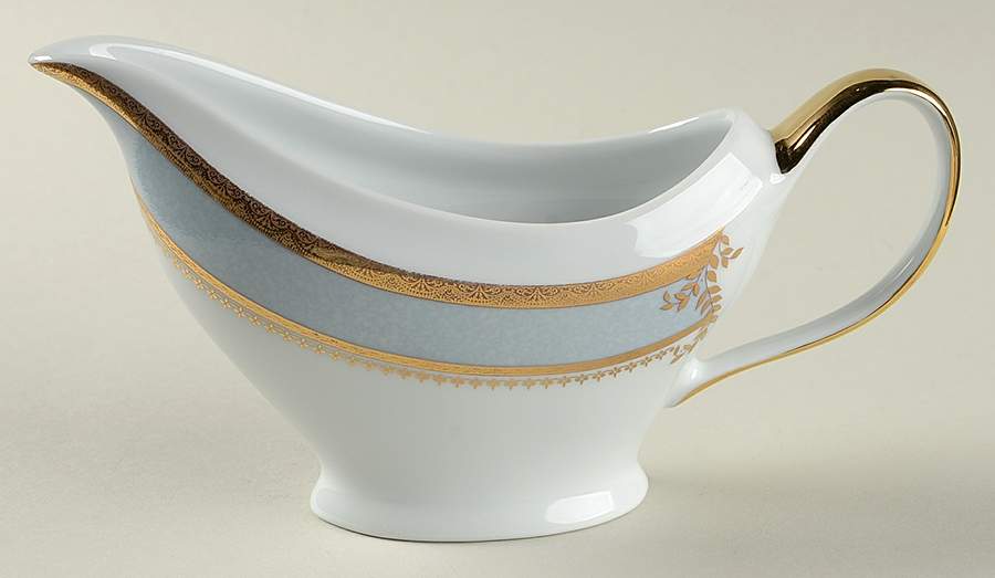 Samarcande Light Blue Gravy Boat by Philippe Deshoulieres-1
