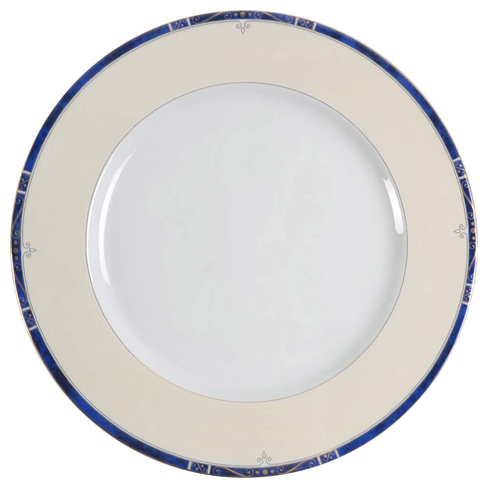 Scala Blue Dinner Plate by Philippe Deshoulieres-1