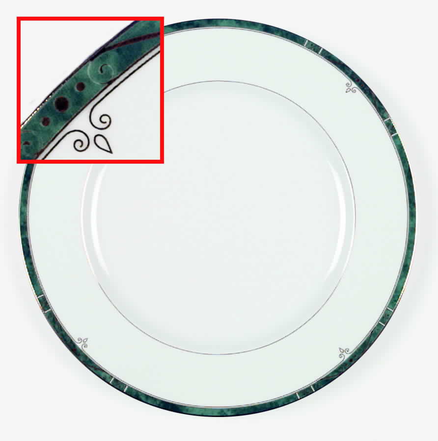 Scala Green Dinner Plate by Philippe Deshoulieres-1