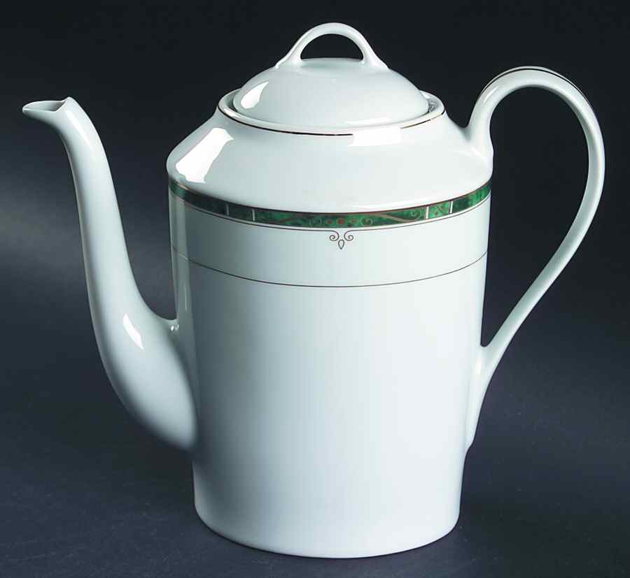 Scala Green Coffee Pot & Lid by Philippe Deshoulieres-1