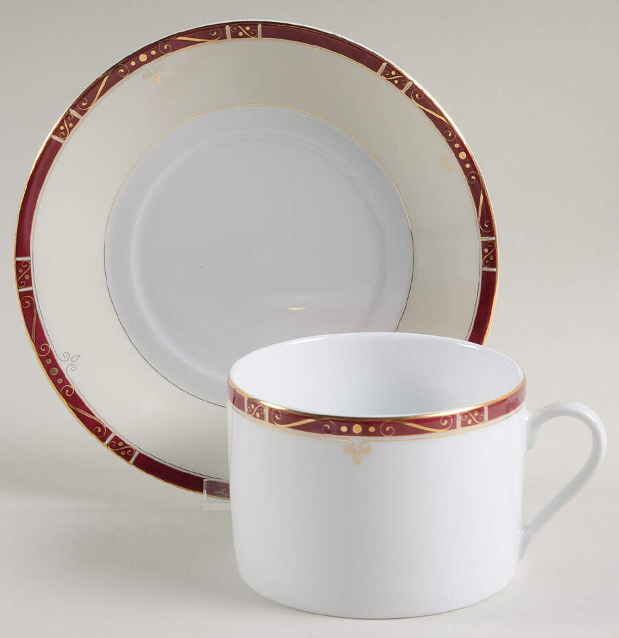 Scala Rubis Breakfast Cup & Saucer Set by Philippe Deshoulieres-1