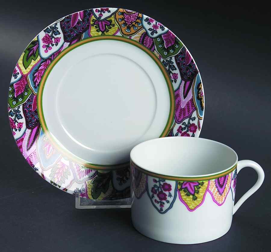 Bysance Scherazade Flat Cup & Saucer Set by Philippe Deshoulieres-1