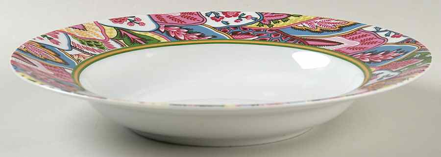 Bysance Scherazade Large Rim Soup Bowl by Philippe Deshoulieres-1