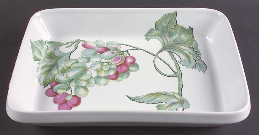 Vendanges 13"  Rectangular Baker by Philippe Deshoulieres-1