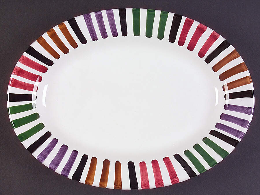 Bello 11" Oval Serving Platter by Deruta (Italy)-1
