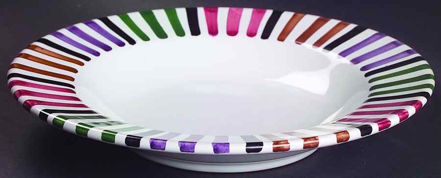 Bello Large Rim Soup Bowl by Deruta (Italy)-1