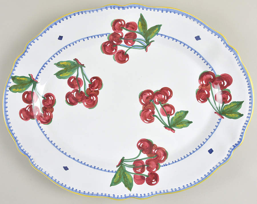 Cerasella 16" Oval Serving Platter by Deruta (Italy)-1
