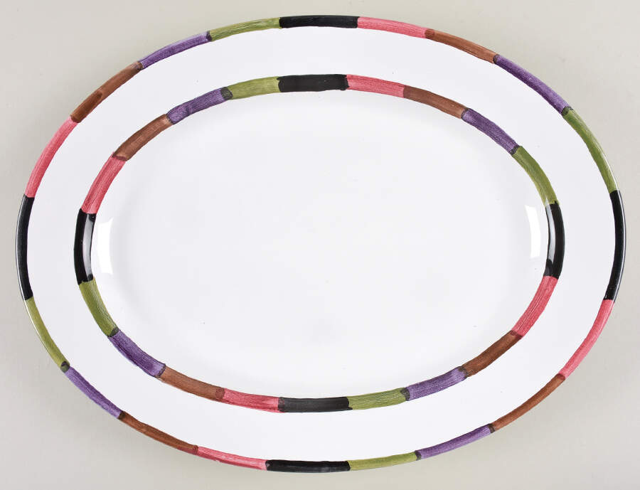 Circo 16" Oval Serving Platter by Deruta (Italy)-1