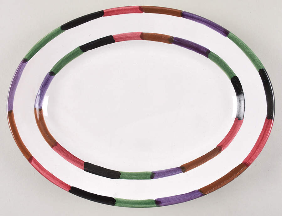 Circo 12" Oval Serving Platter by Deruta (Italy)-1