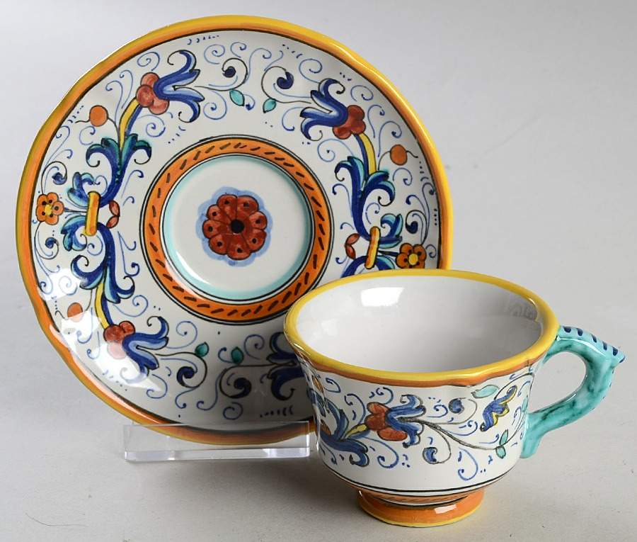 Deruta Footed Demitasse Cup & Saucer Set by Williams-Sonoma-1