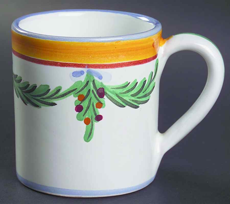 Laurel Mug by Deruta (Italy)-1