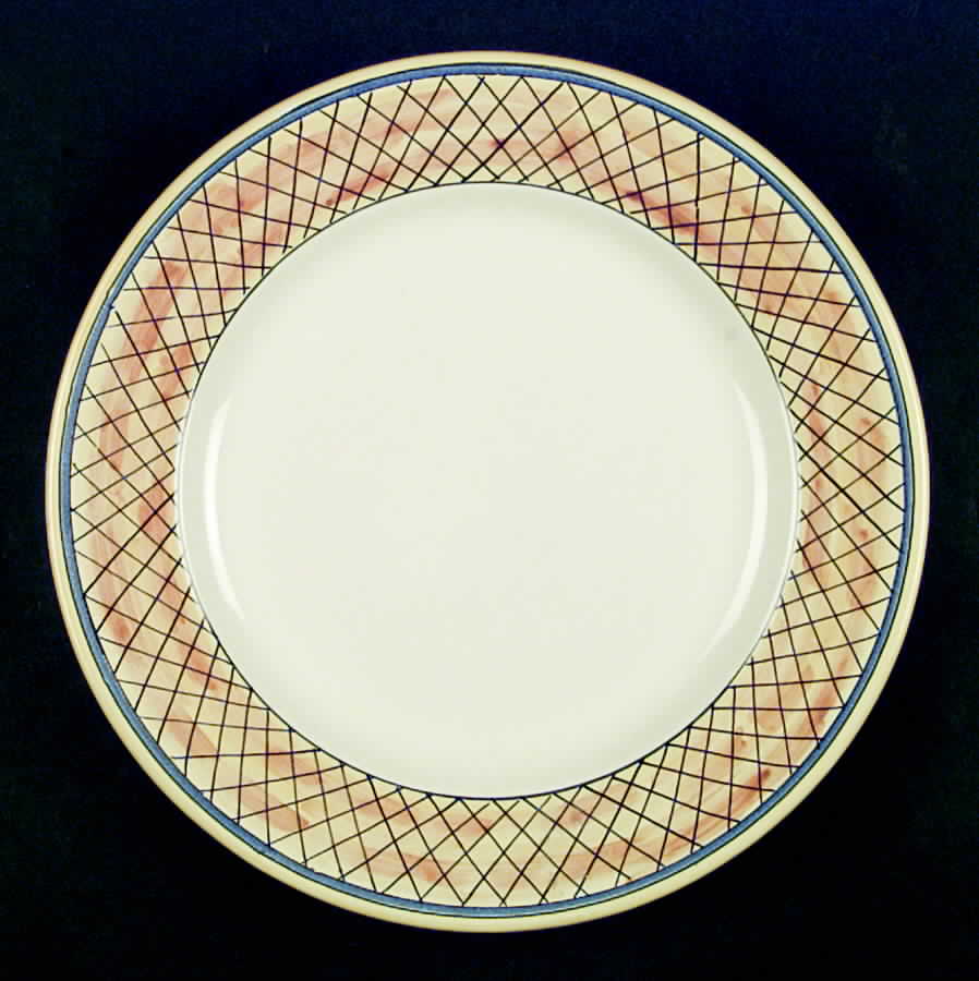 Rombi Dinner Plate by Deruta (Italy)-1