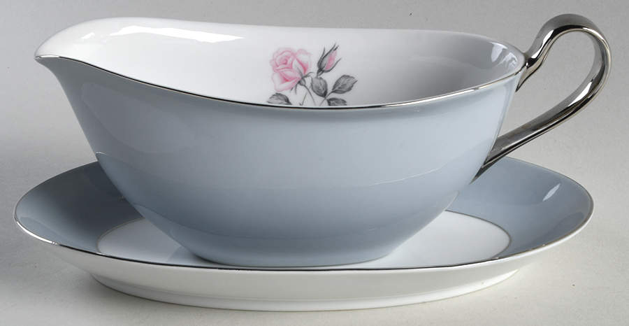 Rose Deville Gravy Boat & Underplate/Relish by Deville-1