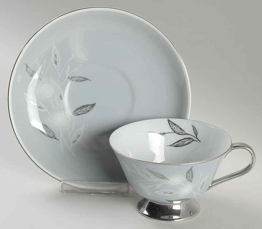 Sapphire Footed Cup & Saucer Set by Deville-1
