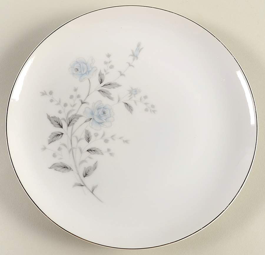 Blue Rose Luncheon Plate by Diamond (Japan)-1
