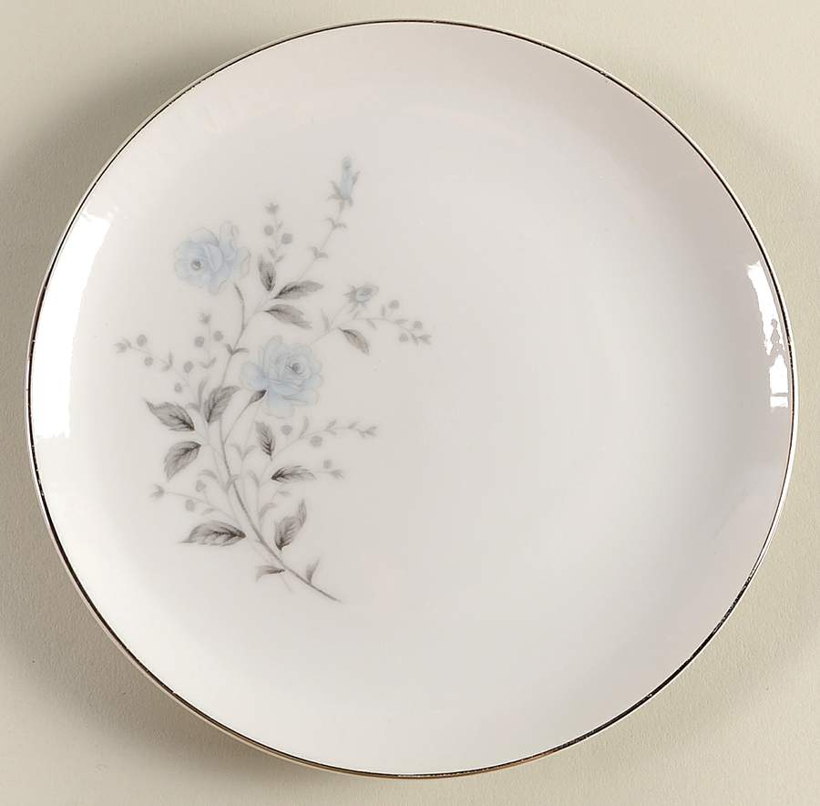 Blue Rose Bread & Butter Plate by Diamond (Japan)-1