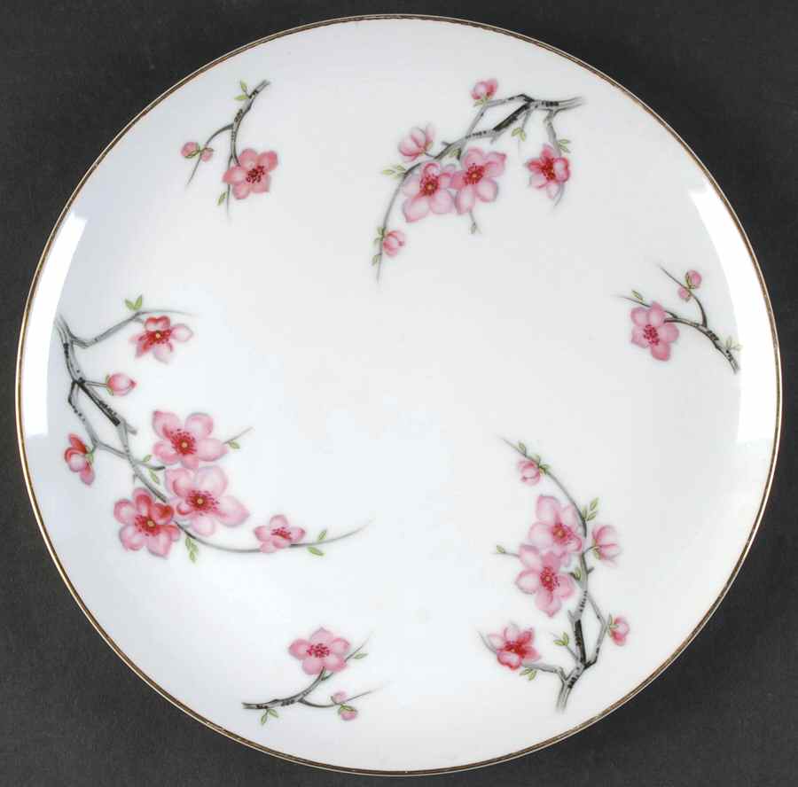 Cherry Blossom Luncheon Plate by Diamond (Japan)-1