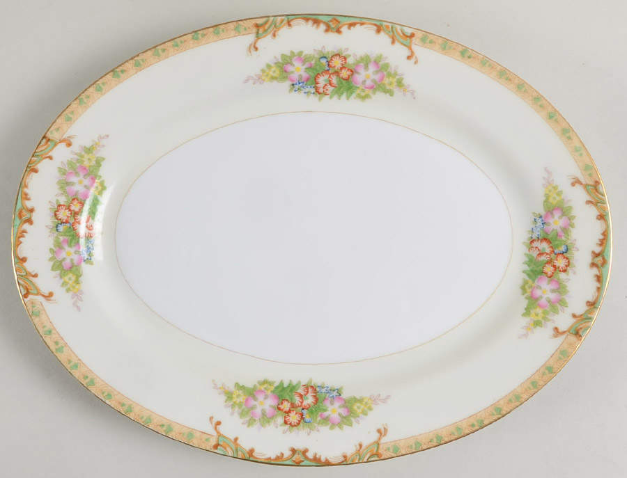 DIA4 10" Oval Serving Platter by Diamond (Japan)-1