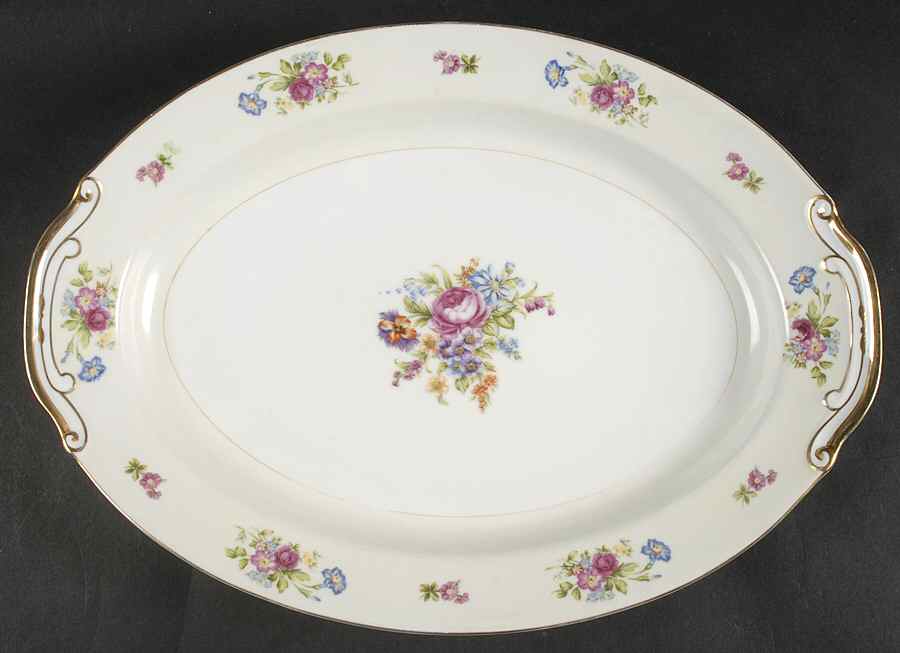 DIA6 16" Oval Serving Platter by Diamond (Japan)-1