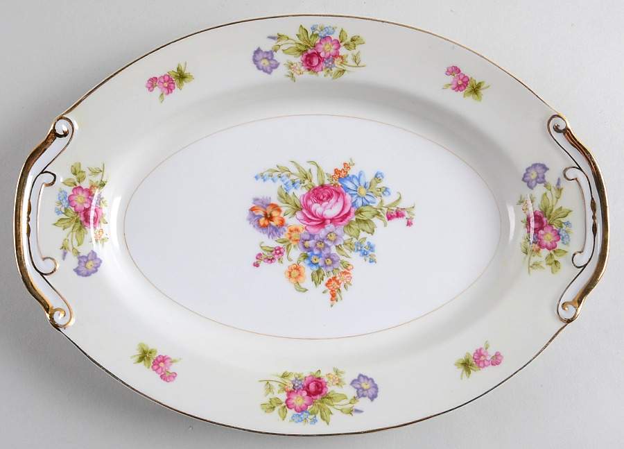 DIA6 12" Oval Serving Platter by Diamond (Japan)-1