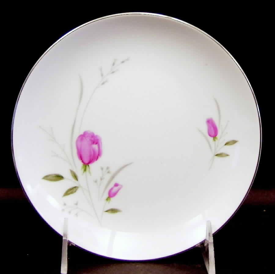 Sterling Rose Bread & Butter Plate by Diamond (Japan)-1