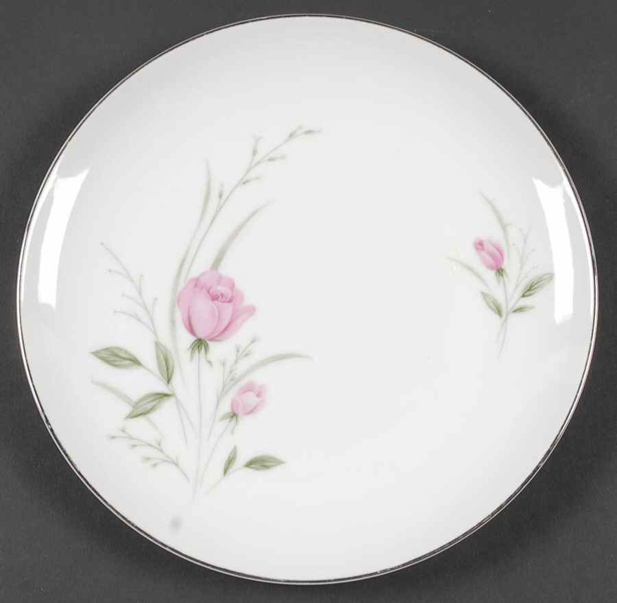 Sterling Rose Salad Plate by Diamond (Japan)-1
