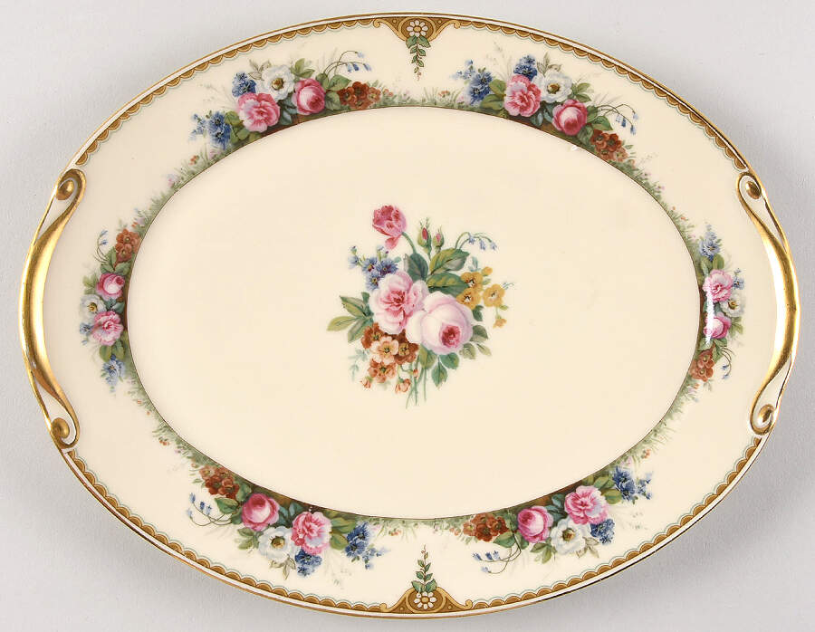Valeria 11" Oval Serving Platter by Diana China-1