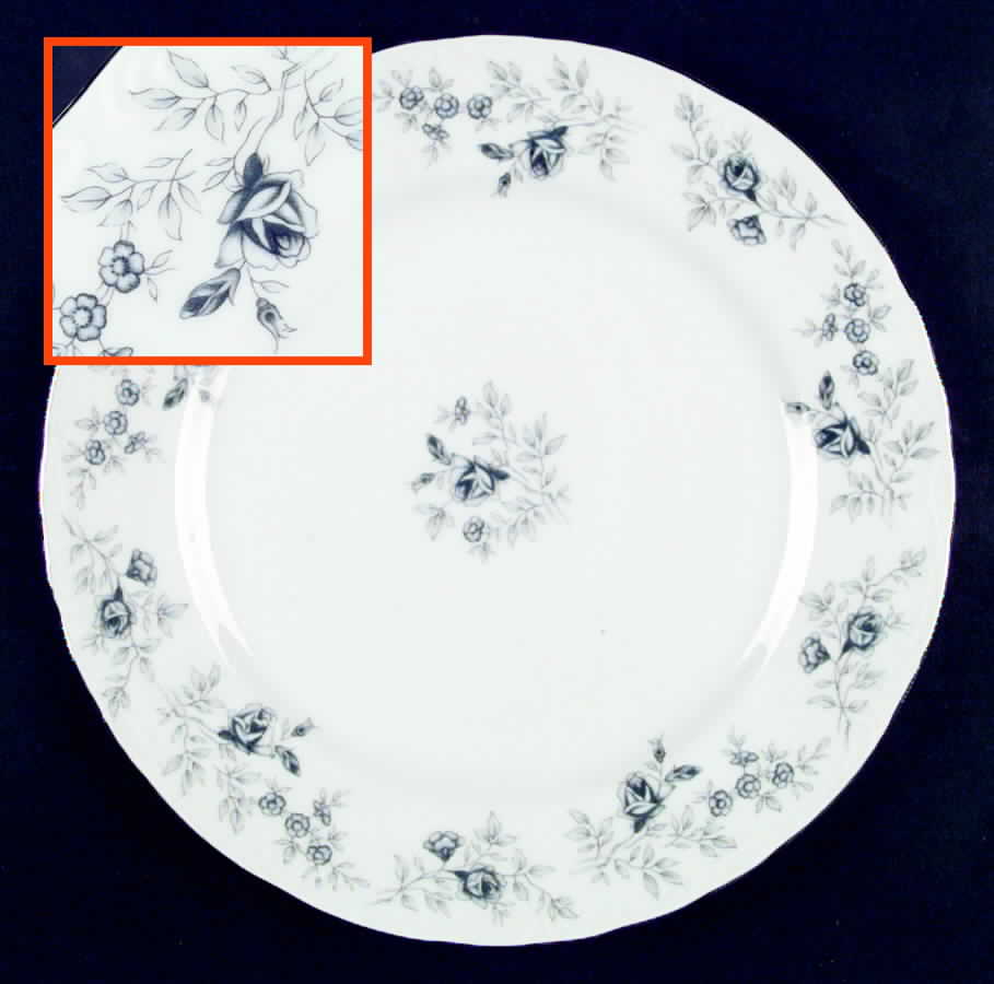 Baroque Bleu Dinner Plate by Daniele-1