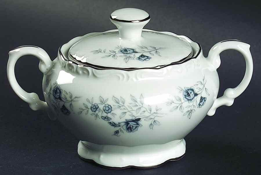Baroque Bleu Sugar Bowl & Lid by Daniele-1