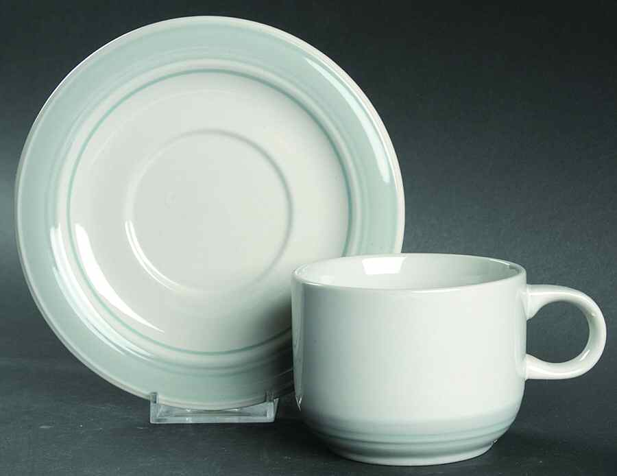 Blue Mist Flat Cup & Saucer Set by Daniele-1