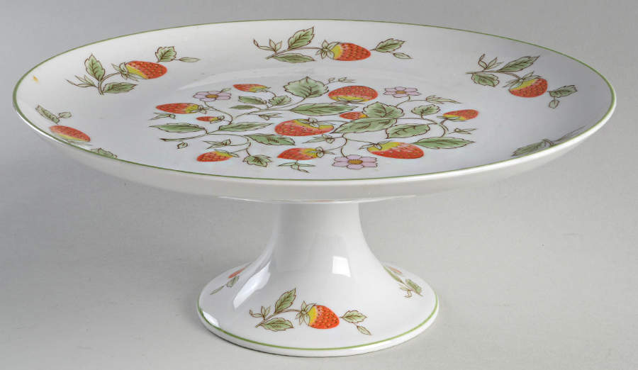 Berry Patch 10" Diameter Pedestal Cake Stand by Dolphin-1