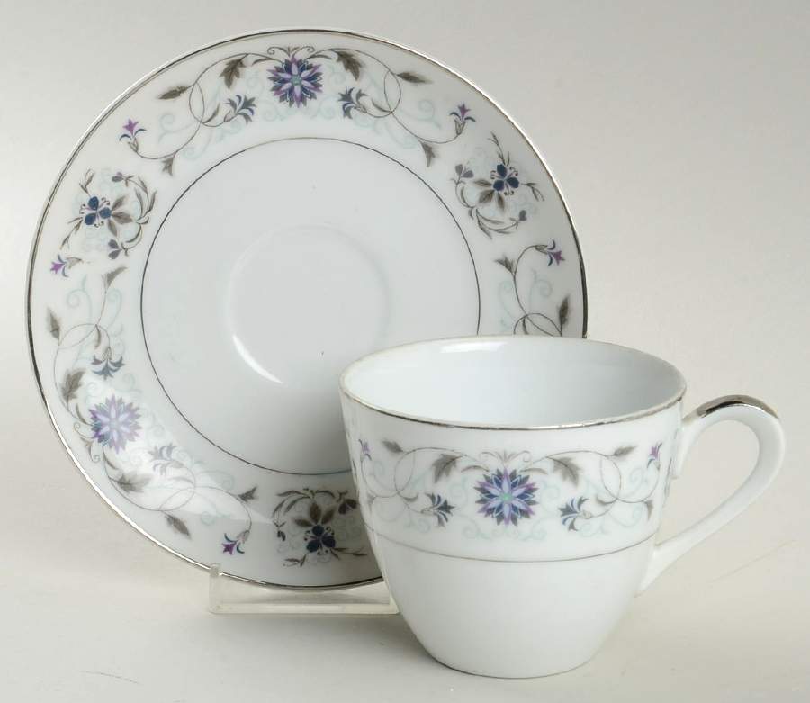 Denby Flat Cup & Saucer Set by Dolphin-1