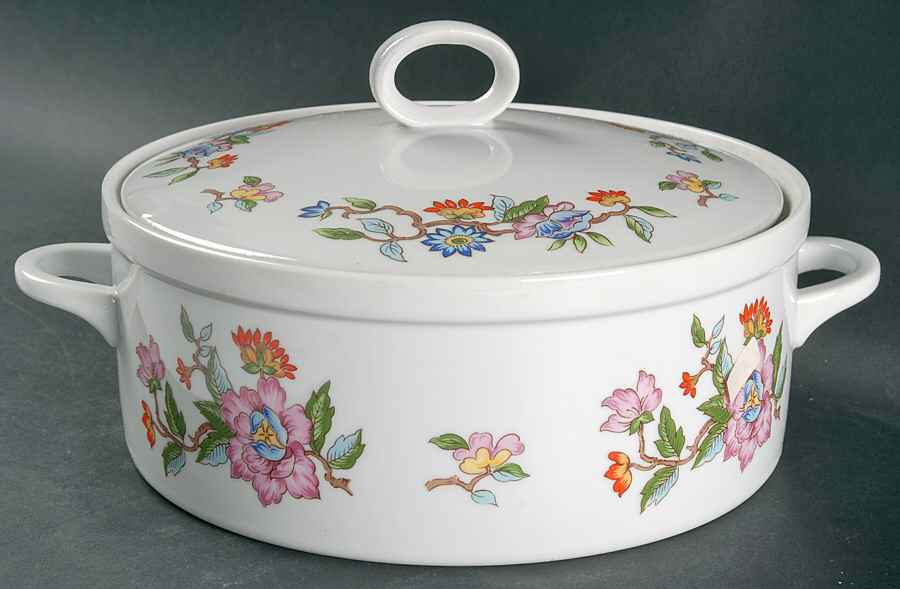 Le Jardin 2.5 Qt Round Covered Casserole by Dolphin-1