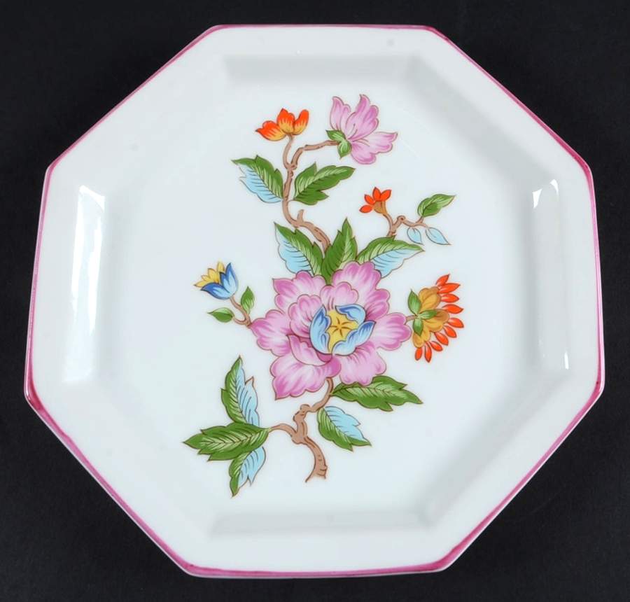 Le Jardin Octagonal Salad Plate by Dolphin-1