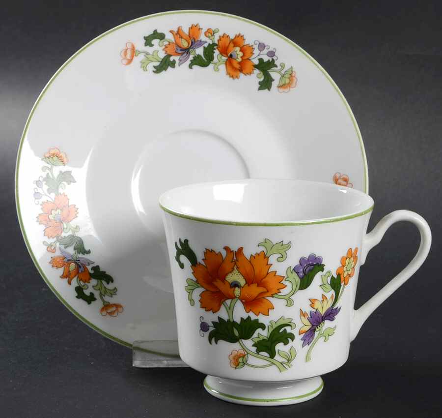 Olympus Footed Cup & Saucer Set by Dolphin-1