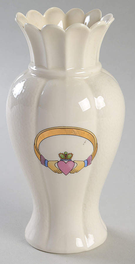 Claddagh 7" Vase by Donegal Parian-1
