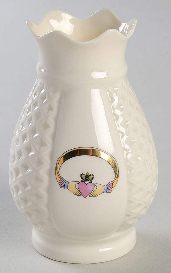 Claddagh 4" Vase by Donegal Parian-1