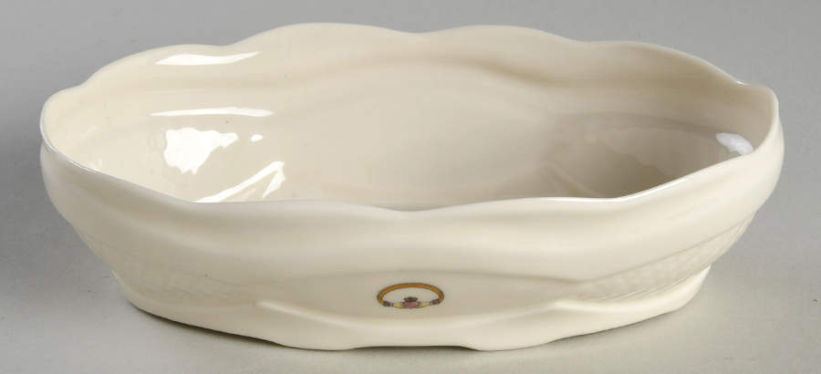 Claddagh Oval Sweet Meat Dish by Donegal Parian-1