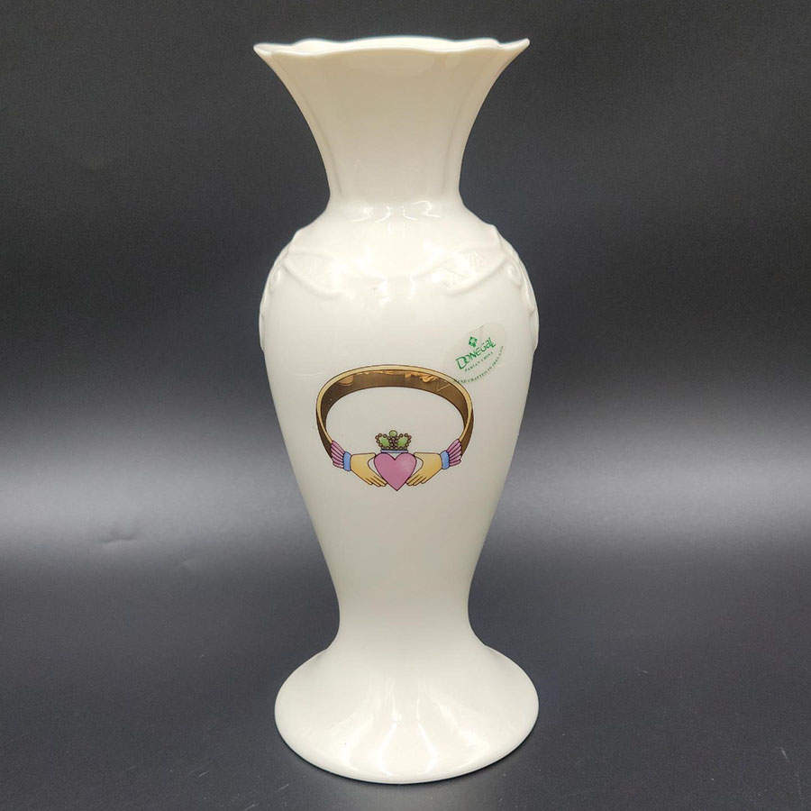 Claddagh 9" Bud Vase by Donegal Parian-1