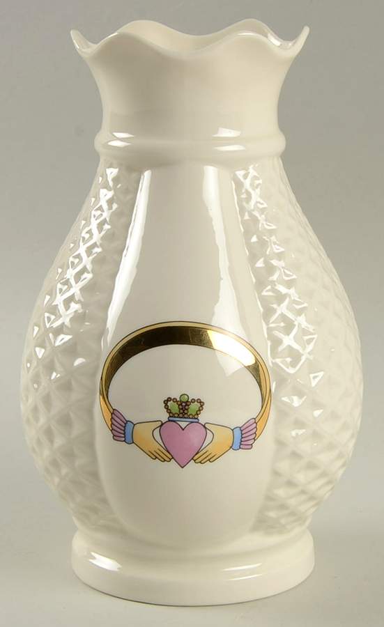 Claddagh 7" Vase by Donegal Parian-1