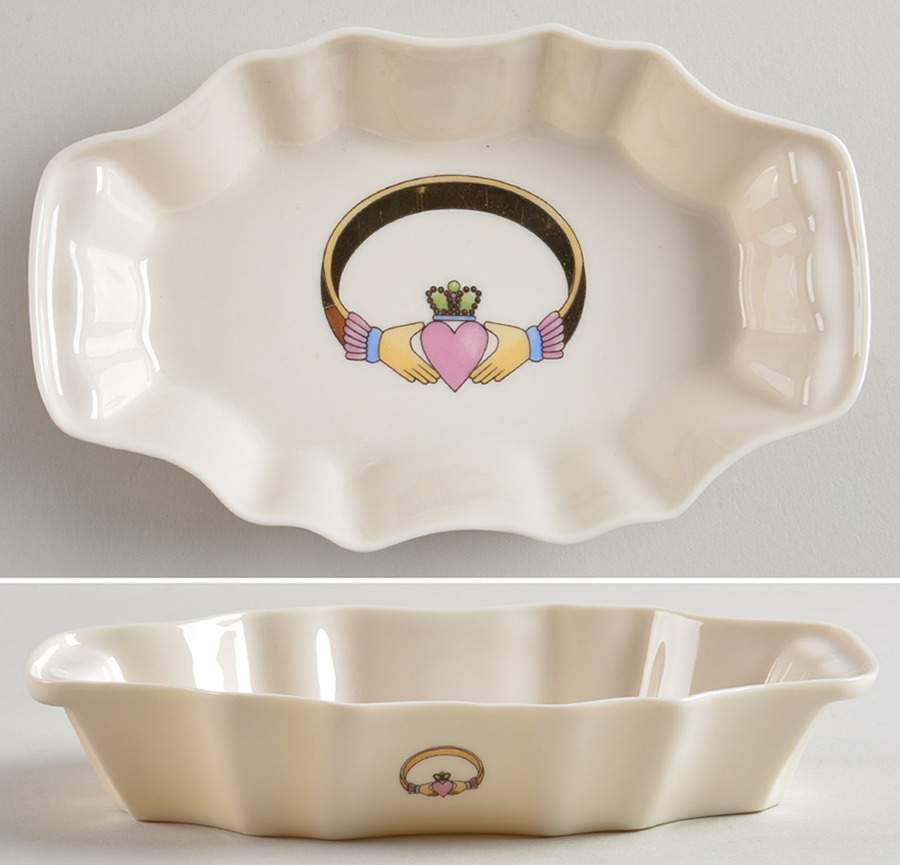 Claddagh Sweet Meat Dish by Donegal Parian-1