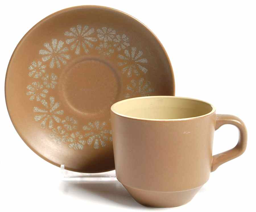 Palm Springs Flat Cup & Saucer Set by Dorothy Thorpe-1