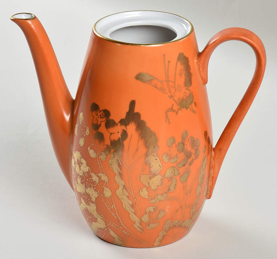 Persimmon Coffee Pot No Lid by Dorothy Thorpe-1