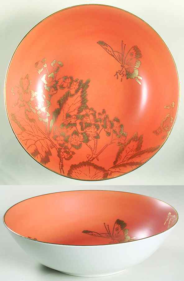 Persimmon 10" Large Salad Serving Bowl by Dorothy Thorpe-1
