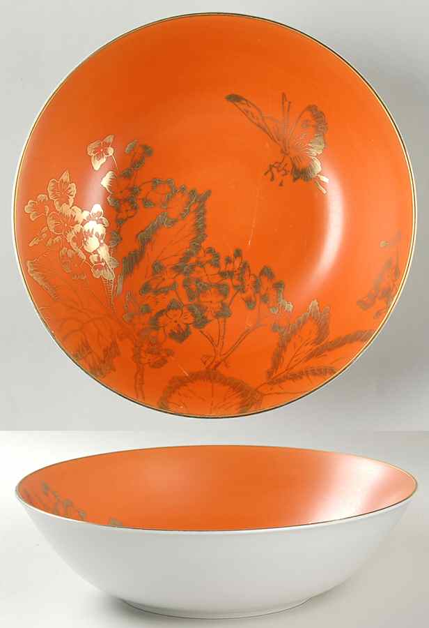 Persimmon 10" Round Vegetable Bowl by Dorothy Thorpe-1