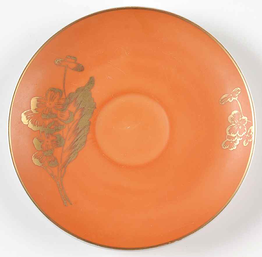 Persimmon Saucer by Dorothy Thorpe-1